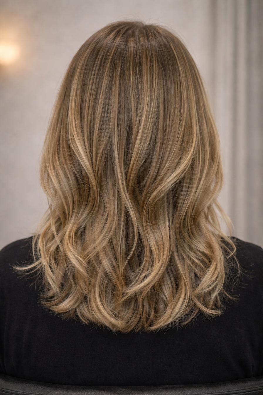 Balayage vista trasera, color dimensional