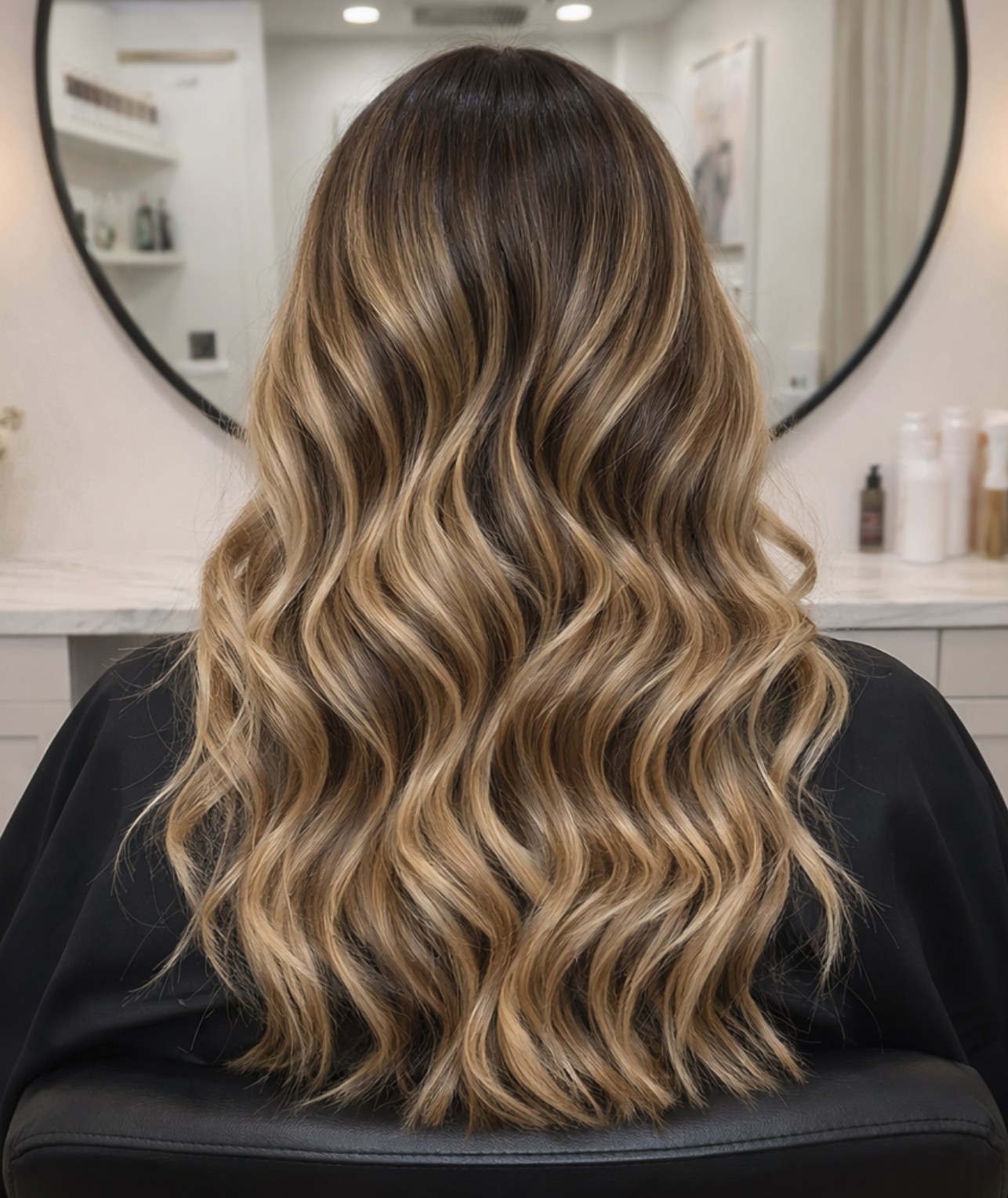 Cabello rizado largo cortado y peinado en Curly Hair Concierge